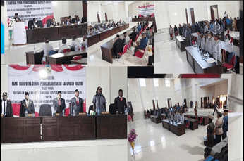 Foto berita: Pemda Sampaikan RAPBD Pertanggungjawaban TA 2025 di Rapat Paripurna DPRK Dogiyai